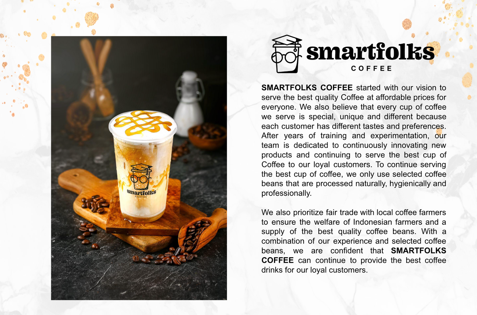 Banner Brand Smartfolks Coffee
